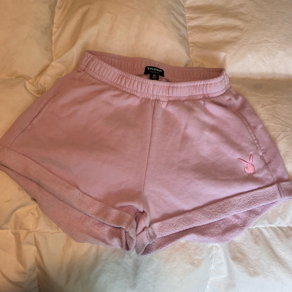 Pink Playboy Pacsun Sweat Shorts